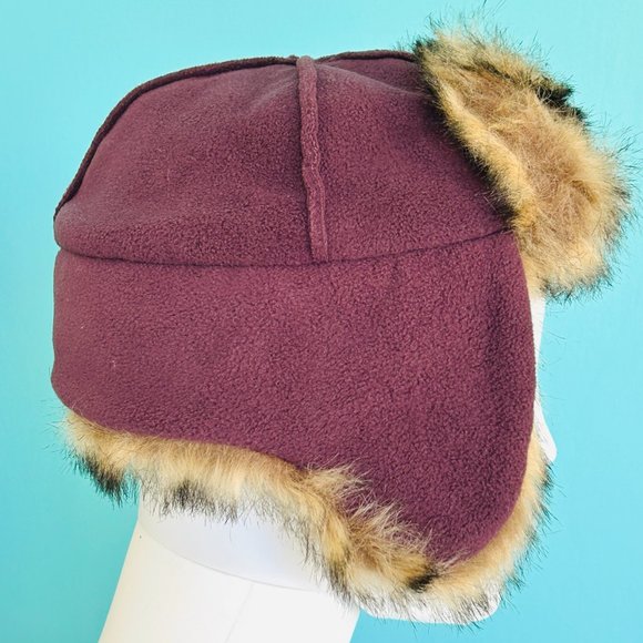 GAP faux fur trapper hat (size S/M) - Picture 2 of 8